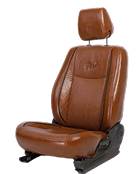 Maruti Brezza Posh Vegan Leather Car Seat Cover - Tan